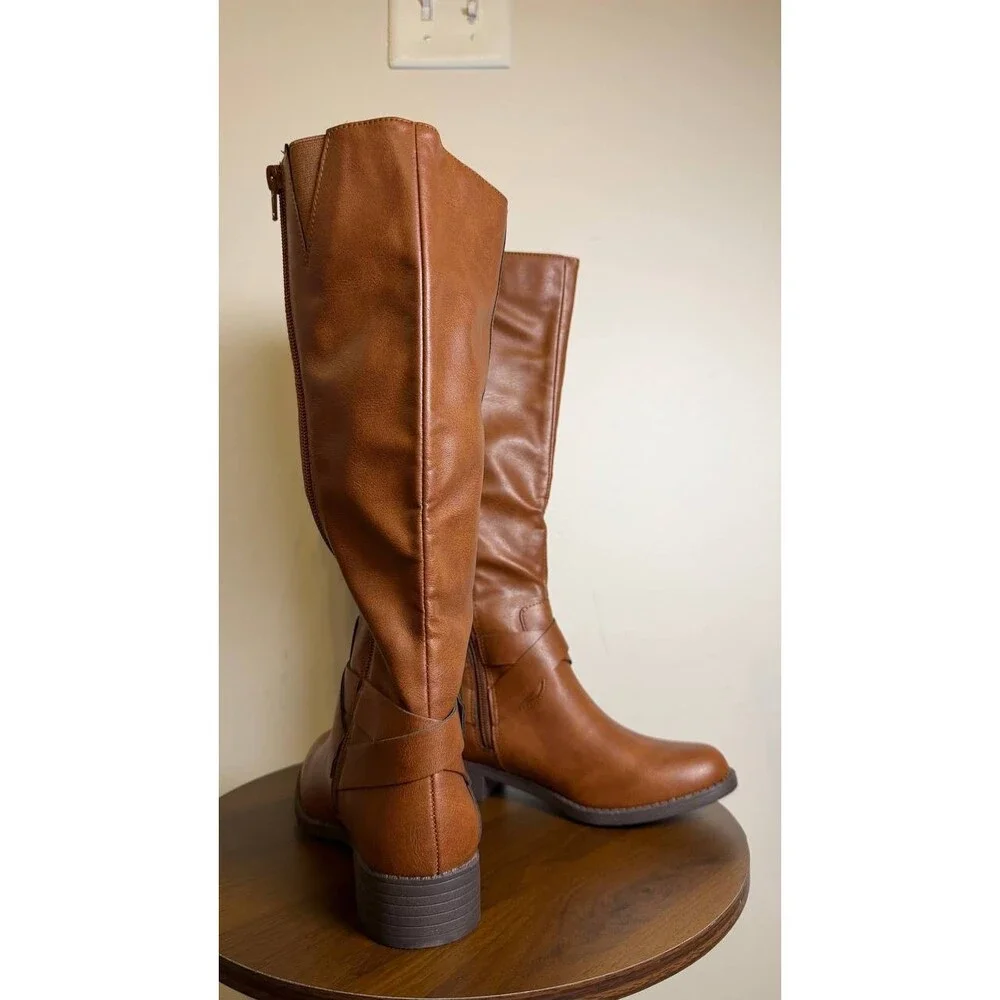 Style & Co Margoo Riding Boots Acorn Brown Women’s 5M NWB $79.90 - Picture 9 of 11